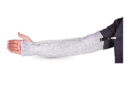 Code: A4STC - ANSI Cut Level A4 HPPE Blend Tube Sleeve With Thumbhole & Alligator Clip Code: A4STC - ANSI Cut Level A4 HPPE Blend Tube Sleeve With Thumbhole & Alligator Clip