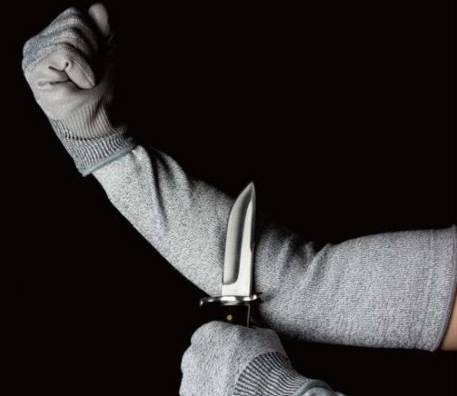 ANSI Cut Level A5 HPPE-Stainless Steel Taper Knit Sleeve - A5 Tapered Sleeve Specs ANSI Cut Level A5 HPPE-Stainless Steel Taper Knit Sleeve - A5 Tapered Sleeve Specs