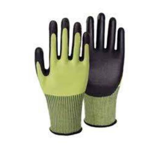 Code: 525LX - ANSI Cut Level A6 Aramid-HPPE Blend Polyurethane Coated Glove