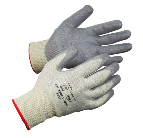 Code: 525 - ANSI Cut Level A6 Aramid-HPPE BlendPolyurethane Coated Glove