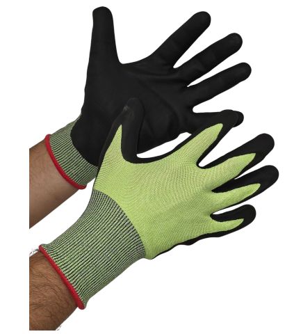 Code: A7DKN - ANSI Cut Level A7 Composite Dexterity Knit Touchscreen Nitrile Foam Coated Glove
