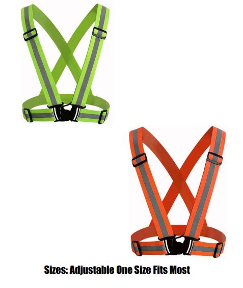 Code: HVAYS/HVAOS - High Visibility Safety Suspenders With Retro-Reflective Stripes