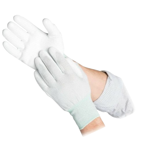 Code: ESDPW - Nylon/Carbon Filament Knit Polyurethane Coated Electro-Static Dissipative Glove