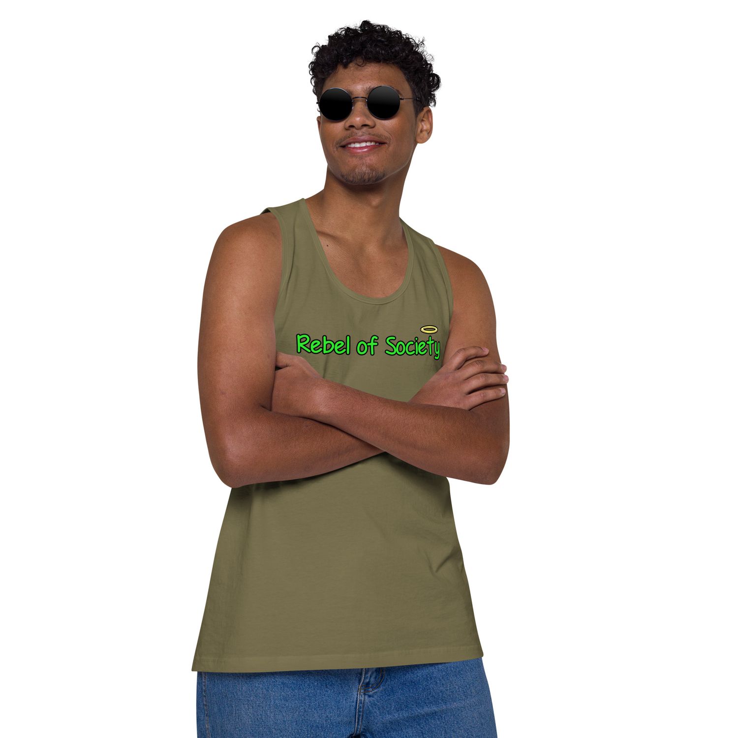Rebel of Society-Men’s Tank Top