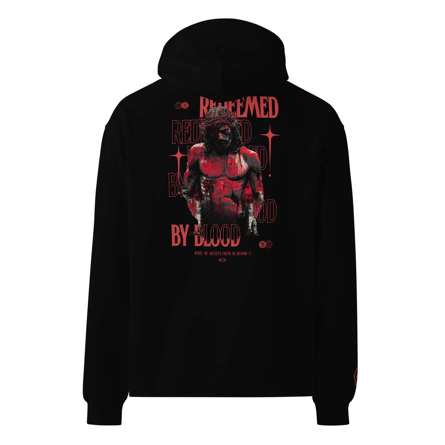 Redeemed by Blood - Unisex Oversized Hoodie
