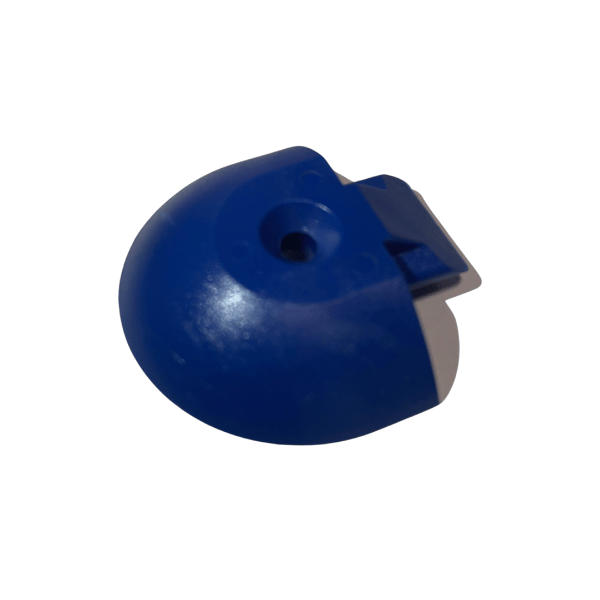 Curved terminal half-round rail