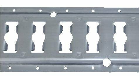 Universal rail 3 meters stainless steel hole 25mm (horizontal)