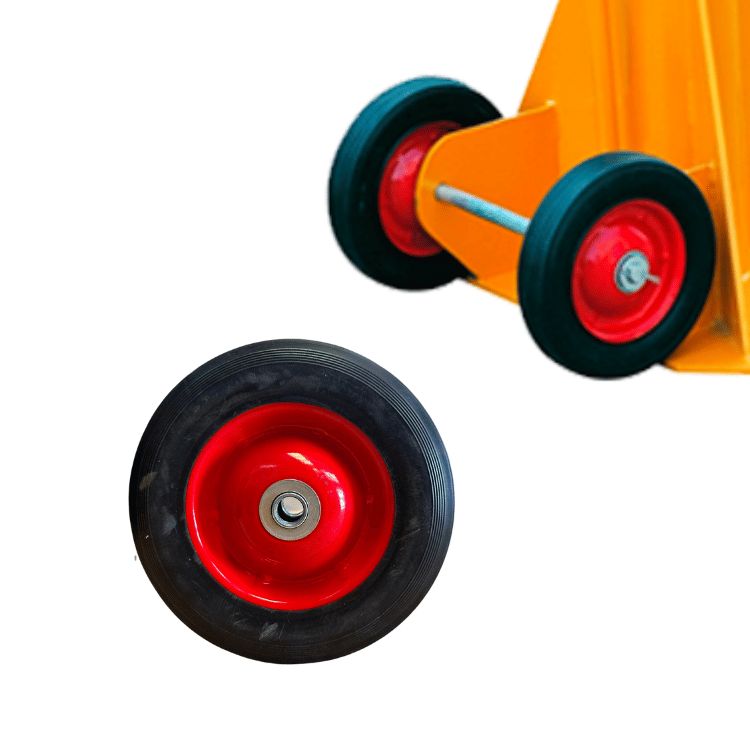 Spare rear wheel for safety stand