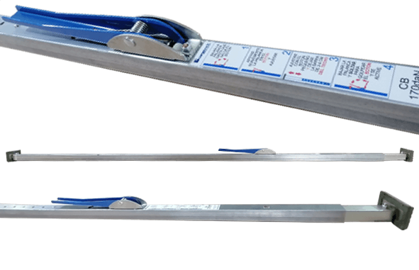Barra de sujeción de carga con pistón de gas - Cargobar PLUS (2360 a 3360 mm)