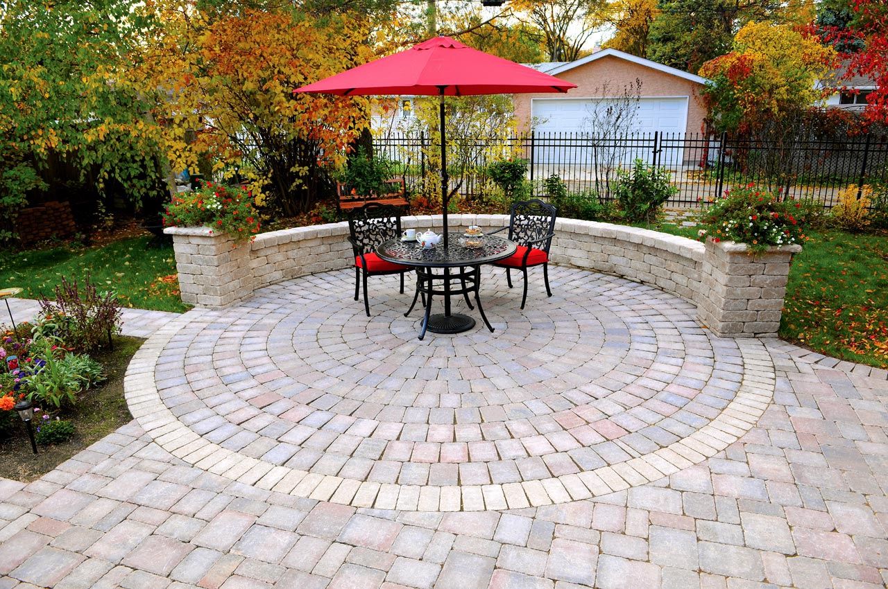 Roman Circle Paving Stone Kit - 60MM, Size: 3148 X 60, Color: Charcoal
