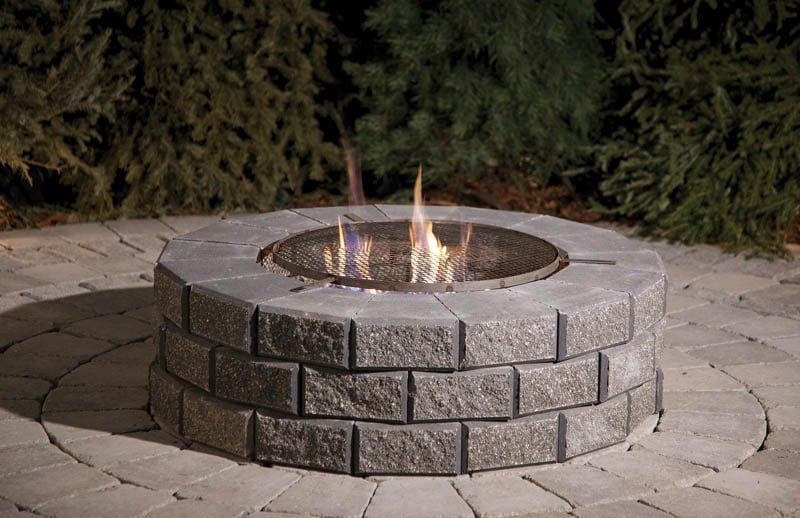 StackStone Fire Pit, Color: Charcoal, Size: Circle Complete