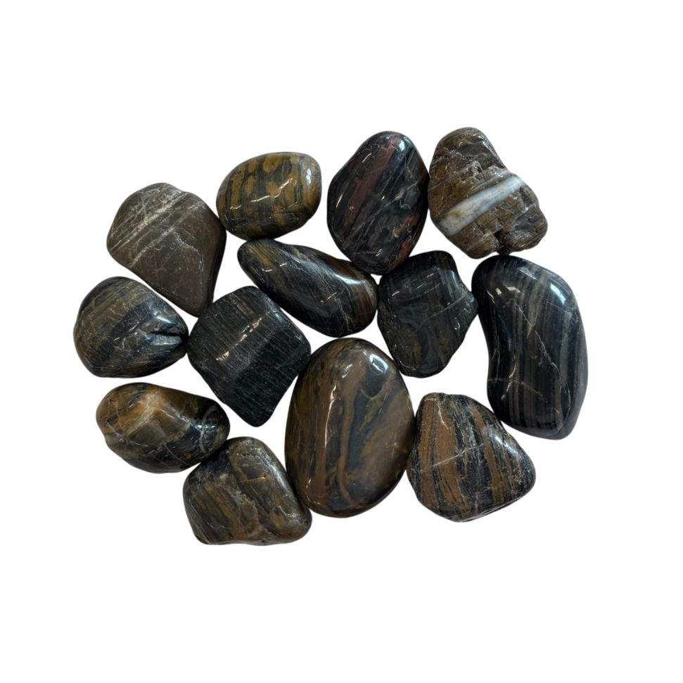 Striped Pebbles High Polished