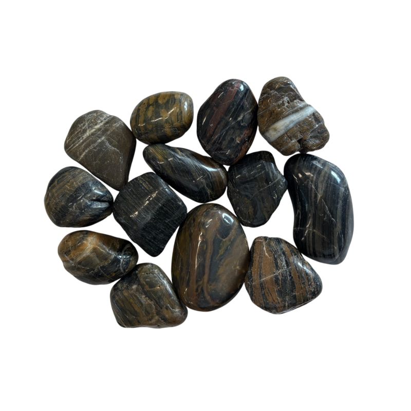 Striped Pebbles High Polished