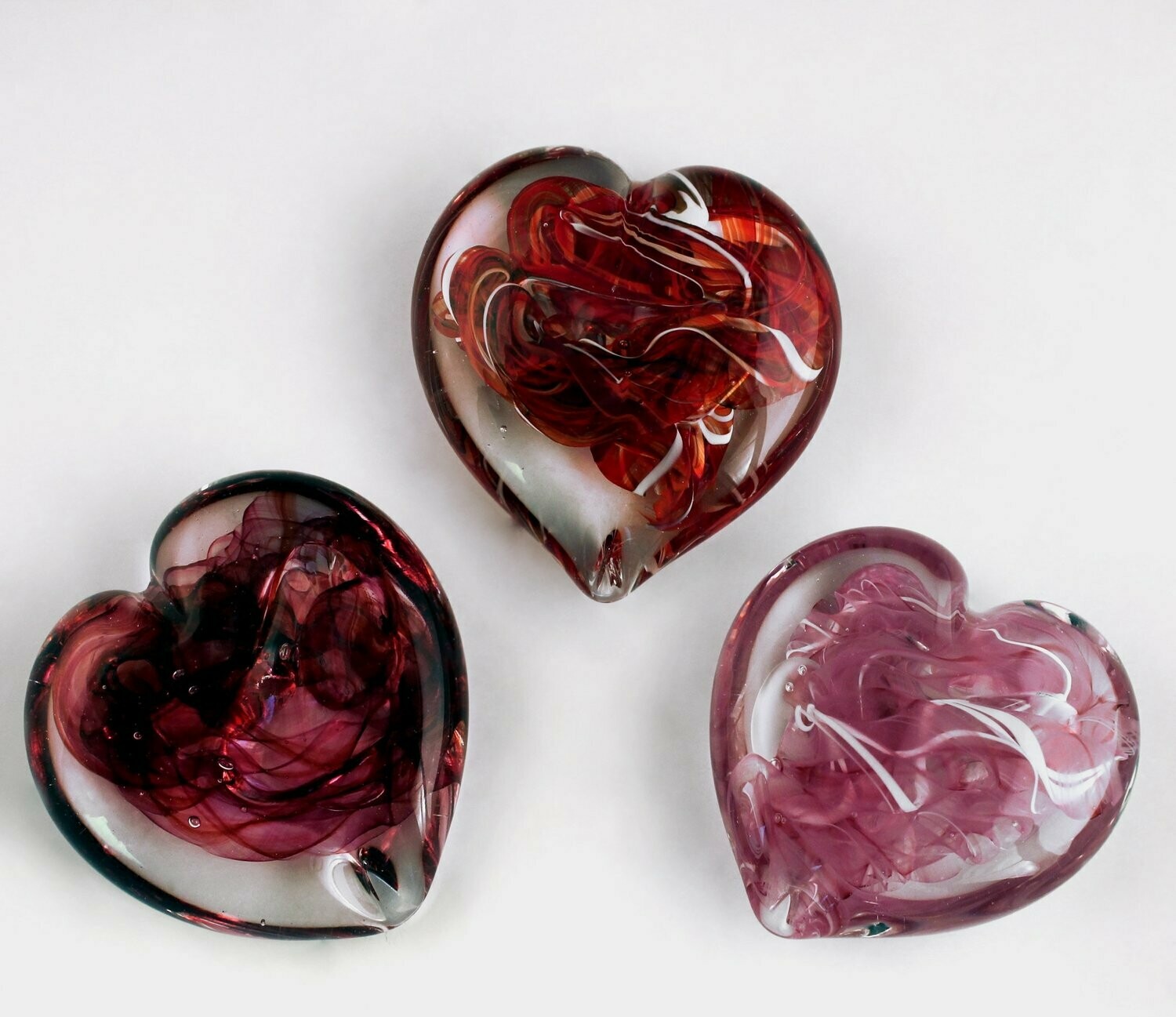 Heart Paperweight with Memorial Ash
