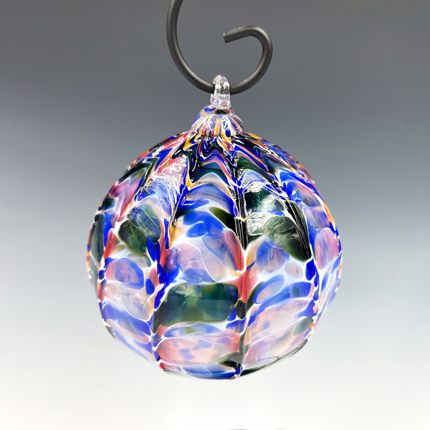 Glass Ornament in Sunset Mix
