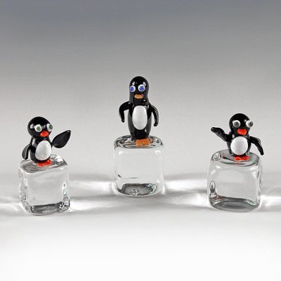 Penguin on Ice Cube