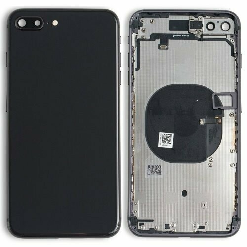 iPhone 8 Plus Back Housing with Small Parts - Space Grey No Logo