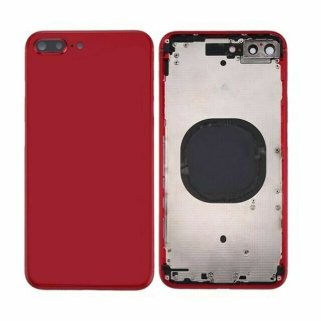 iPhone 8 Plus Back Housing with Small Parts - Red No Logo