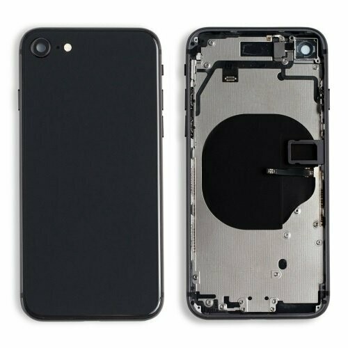 iPhone 8 Back Housing with Small Parts - Space Grey No Logo