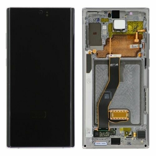 Galaxy Note 10 Plus LCD with frame-Aura Silver