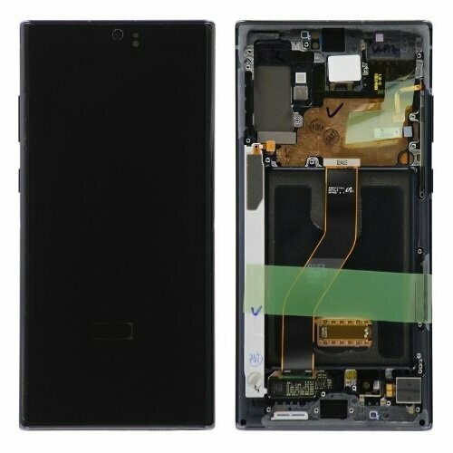 Galaxy Note 10 Plus LCD with frame-Aura Black