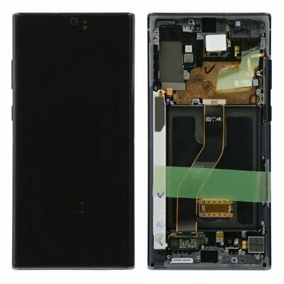 Galaxy Note 10 Plus LCD with frame-Aura Black