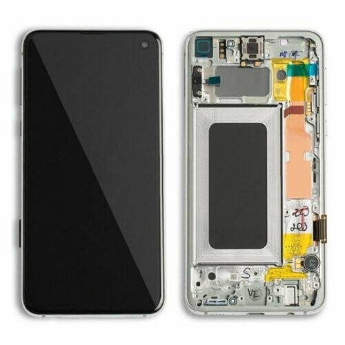 Galaxy S10e LCD with frame-White