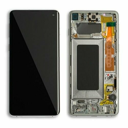Galaxy S10 LCD with frame-Silver