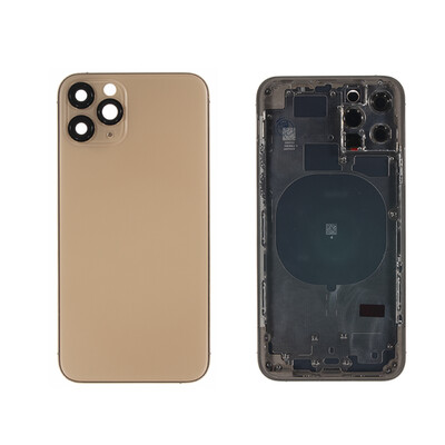 iPhone 11 Pro Back Housing with Small Parts - Gold No Logo
