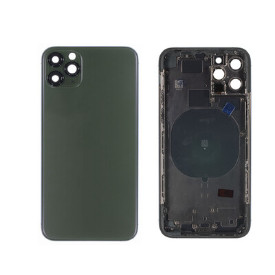 iPhone 11 Pro Back Housing with Small Parts - Green No Logo