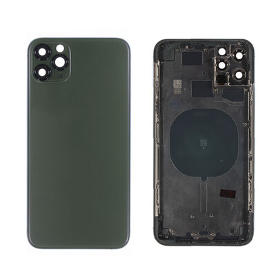 iPhone 11 Pro Max Back Housing with Small Parts - Green No Logo
