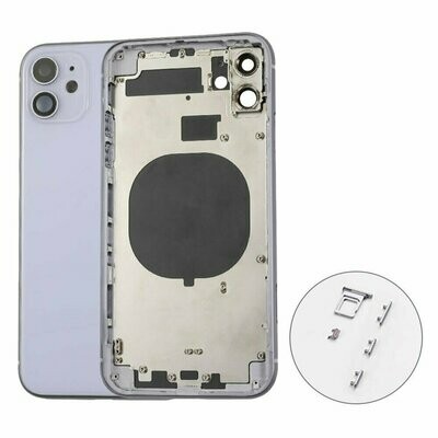 iPhone 11 Back Housing with small parts- Purple No Logo