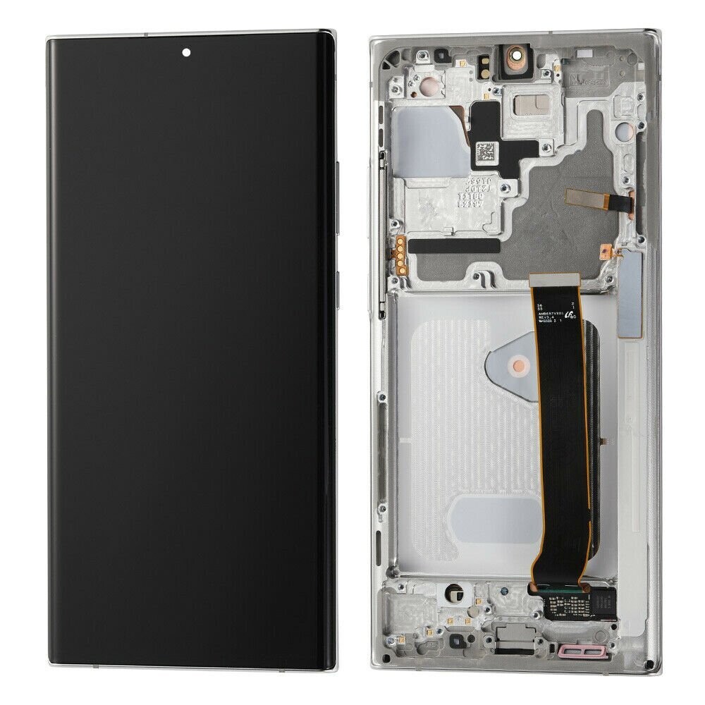 Galaxy Note 20 Ultra LCD with frame - Mystic White