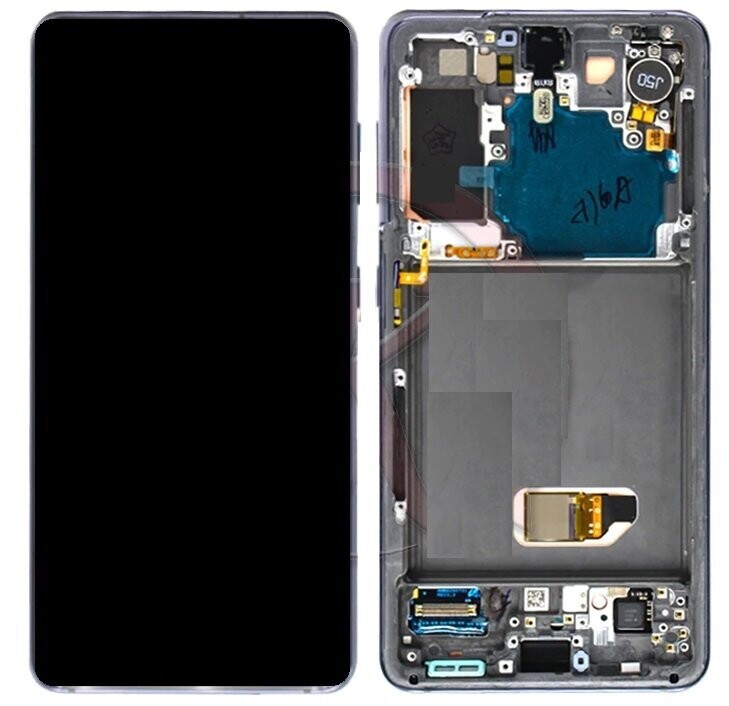 S21 LCD With Frame Silver