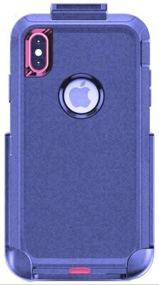 iPhone XS Max Defender Case with Beltclip Purple