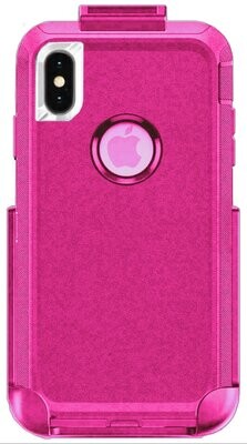 iPhone XS Max Defender Case with Beltclip Pink