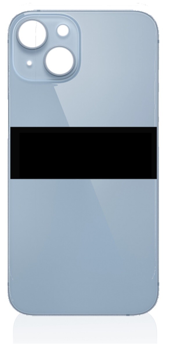 iPhone 14 Back Glass - Blue No Logo