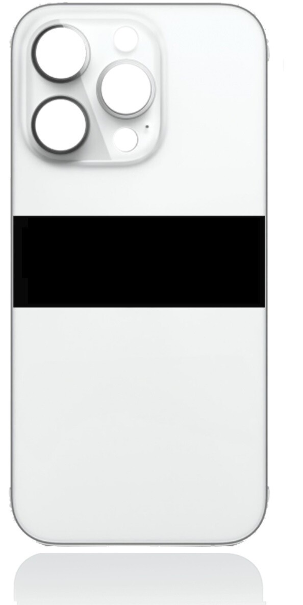 iPhone 14 Pro Back Glass - Silver No Logo