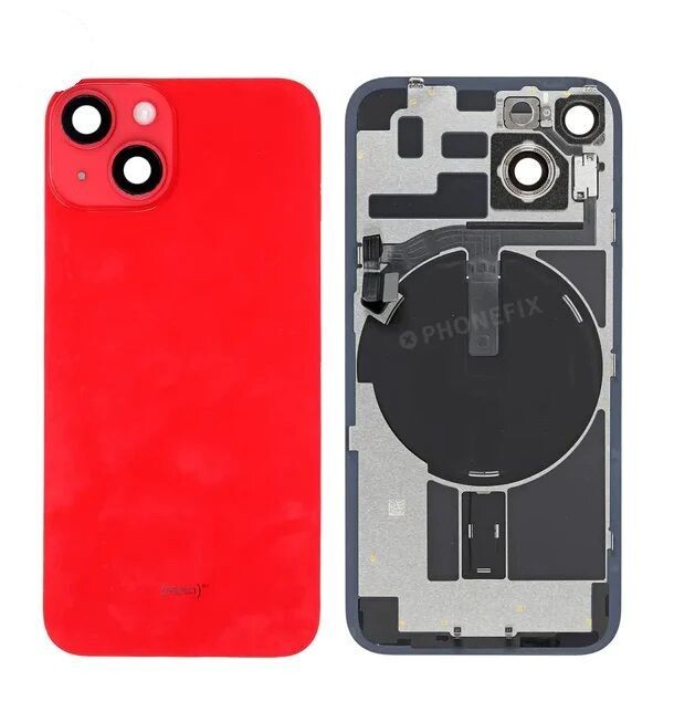iPhone 14 Full Assembly Back Glass - Red (No Logo)
