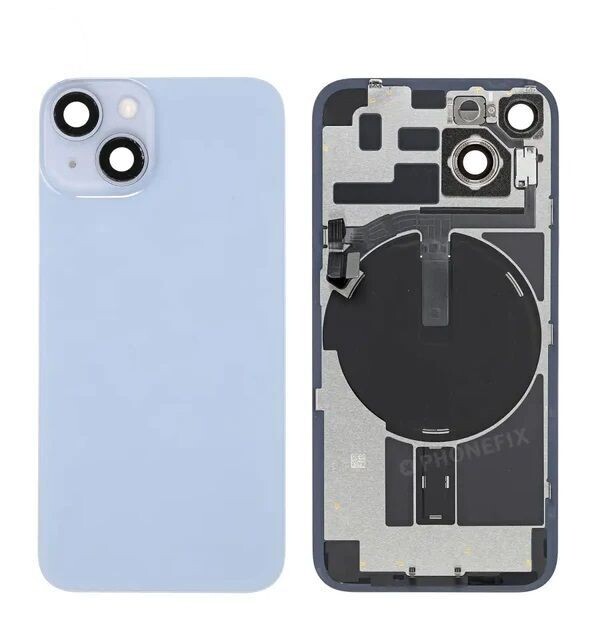 iPhone 14 Full Assembly Back Glass - Blue (No Logo)