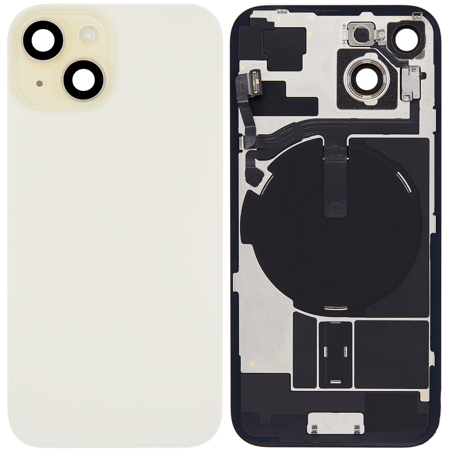 iPhone 15 Back Glass Full Assembly Yellow