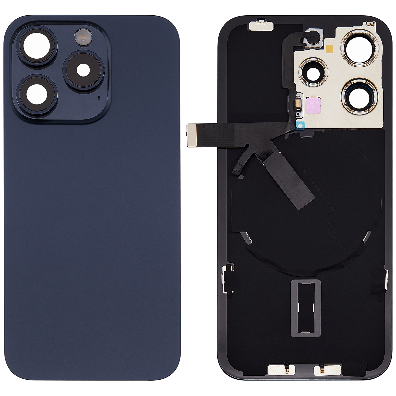 iPhone 15 Pro Max Back Glass Full Assembly Blue
