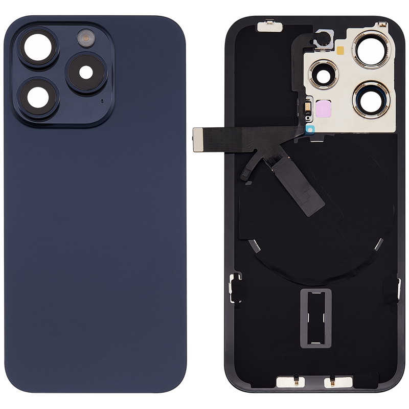 iPhone 15 Pro Max Back Glass Full Assembly Blue