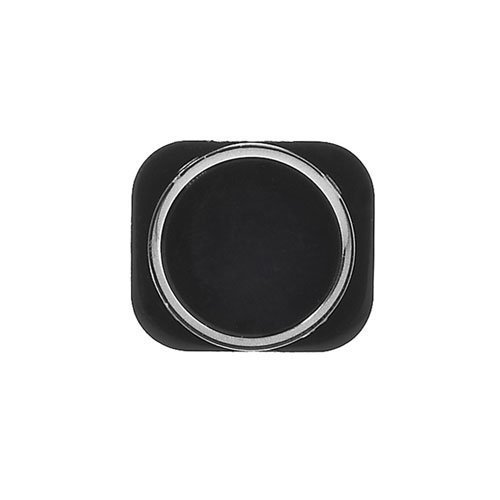 iPhone 5 Home Button With Rubber Bracket - Black