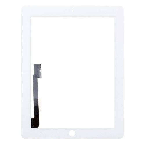 iPad 3/4 Digitizer with Home Button and Adhesive (Premium Quality) - White