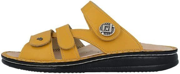 FINN COMFORT Agueda Damen Pantolette gelb Glattleder