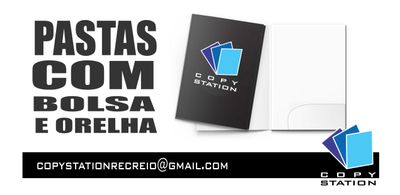 Pasta com Bolsa Personalizada – 100 unidades