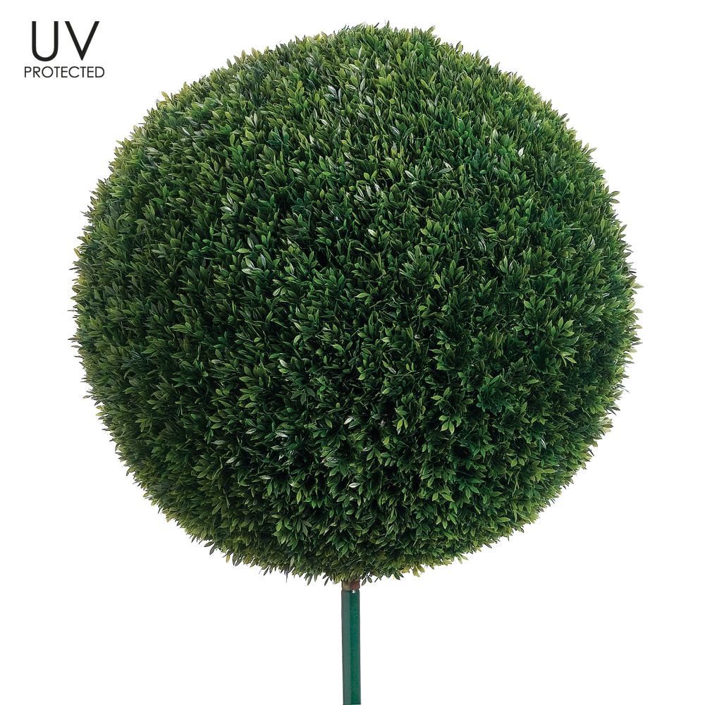 24&quot; UV Protected Tea Leaf Ball with 10&quot; Metal Pole (knock-down packing) Green