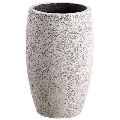 16&quot;Hx10&quot;D Fiber Cement Planter Whitewashed