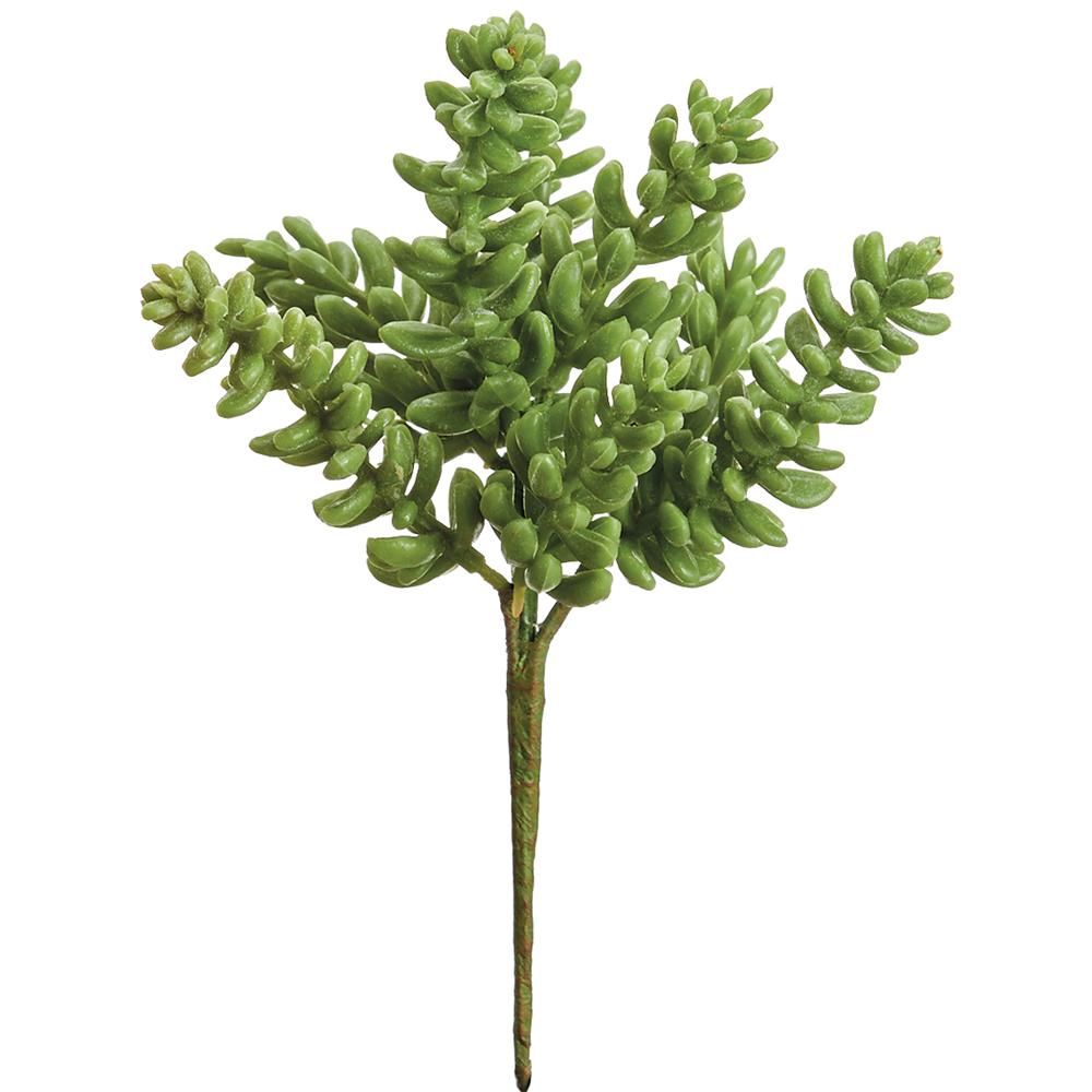 8&quot; Soft Plastic Sedum Pick  Green
